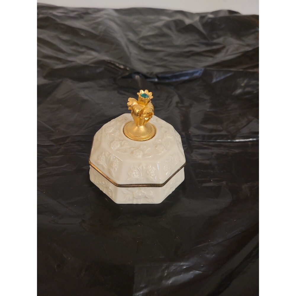 Lenox Birthstone Box, "May" Ring/Trinket Box